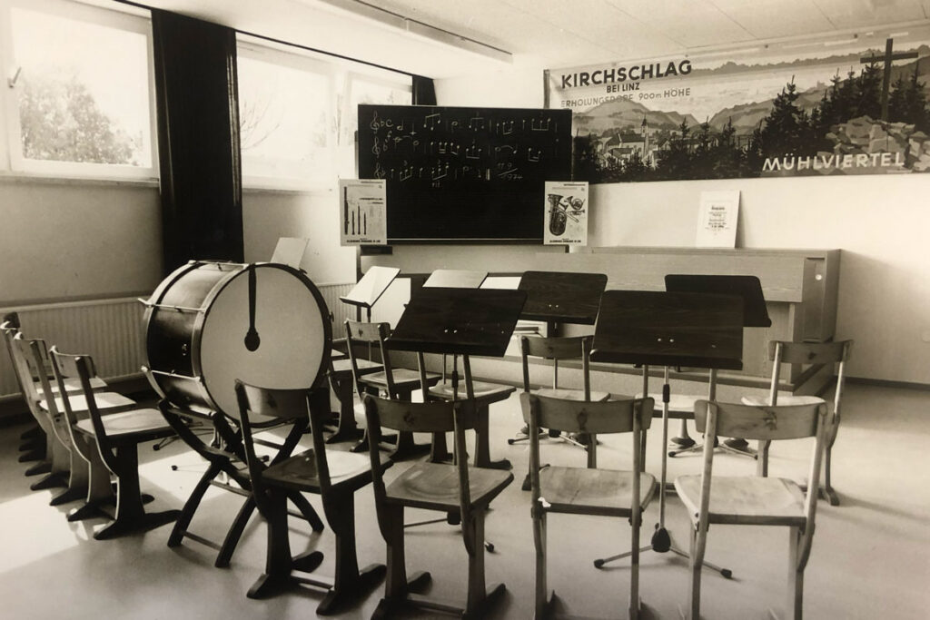 Proberaum in der Volksschule Musikverein Kirchschlag